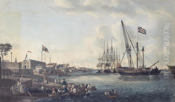 A View Of The Royal Dockyard At Deptford - view 1