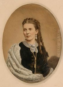 Portrait Of Mrs. Emma C. Preston by John Wood Dodge