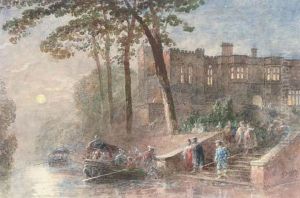 Leaving The Party By Boat by George Haydock Dodgson