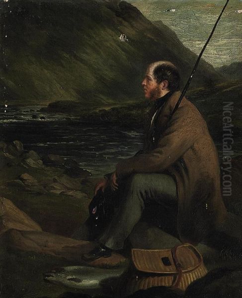 Frederick, 4th Earl Spencer, K.g. (1798-1857), Fishing On Loch Awe,argyllshire - view 1