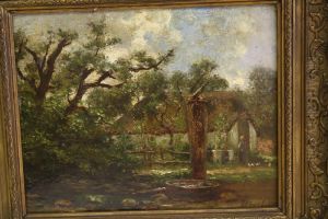 Zonnig Boerenerfje Met Waterpomp