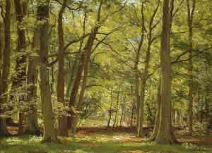 View Of A Forest by Johan Hendrik Doeleman