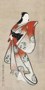 Courtesan by Kaigetsudo Dohan