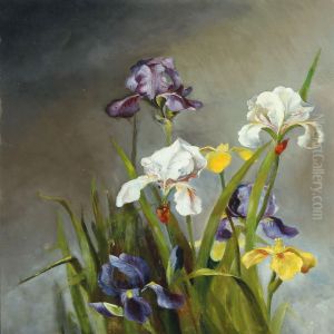 Still Life With Iris by Augusta Dohlmann