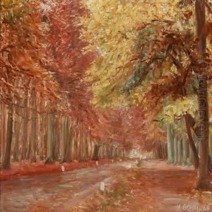 Autumn Forest by Heinrich Dohm