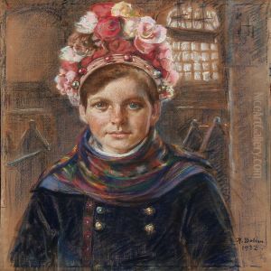 Portrait Of Ellen Mork In A Wedding Dress From Sonderho, Fano
