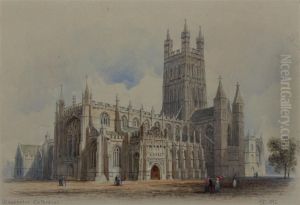 Gloucester Cathedral by Edwin Thomas Dolby