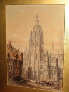 Caudebec On The Seine by Edwin Thomas Dolby