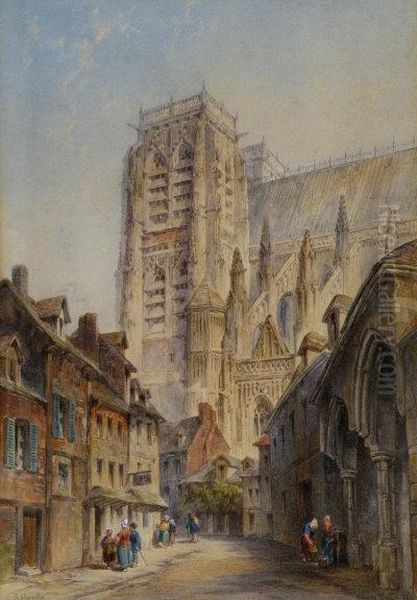 Figures In A Street Scene, Abbeville - view 1