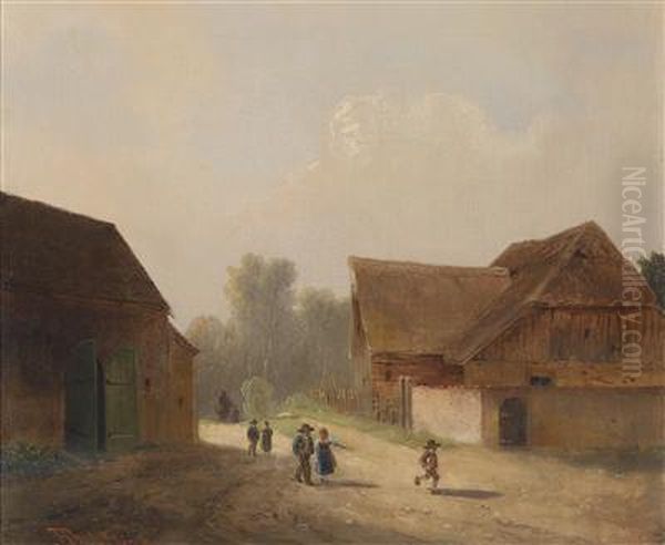 Children Returning Home From School - view 1