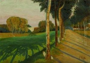 Sommerabend Auf Dem Lande by Eduard Dollerschell