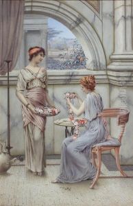 A Garland For A Roman Maiden by William Anstey Dollond