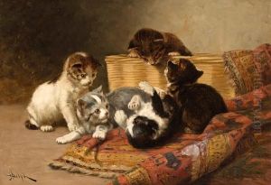 Playing Kittens by John Henry Dolph