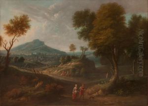 Paysage Avec Promeneurs