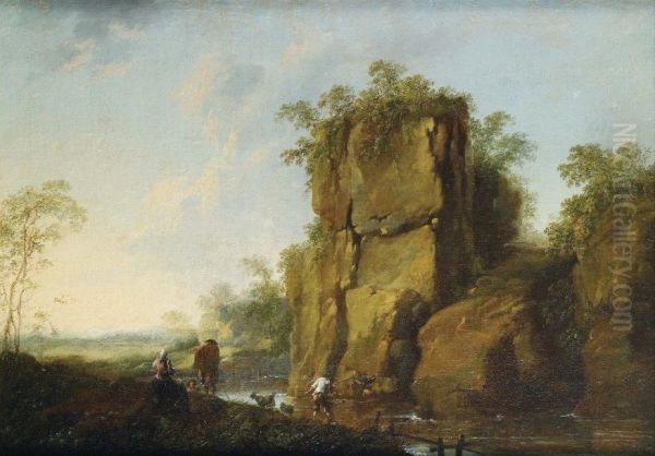 Paysage Aux Pecheurs Et Rochers - view 1