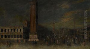 Markusplatsen - Venedig by Apollonio Domenichini