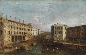 Venetian Veduta With A View Of The Canalgrande