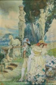 Scena Galante by Gatti Domenico