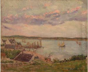 L'ile Tudy, Le Port by Gaston Domergue