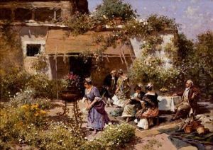 "en El Patio". by Francisco Domingo Marques
