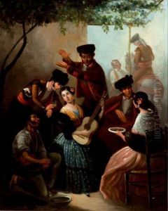 "el Jaleo". by Joaquin Dominguez Becquer