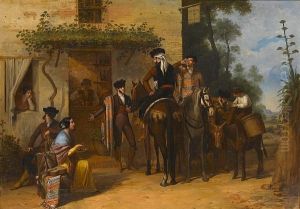 The Card Game; Dancers In A Courtyard; Outside The Tavern