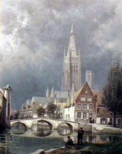 "bruges by Cornelis Christiaan Dommersen