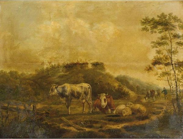 Cattle In A Wooded Landscape - view 1