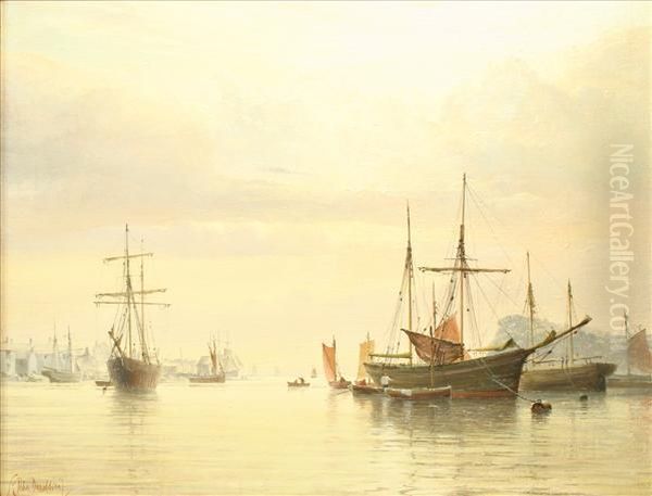 Shipping At Anchor - view 1