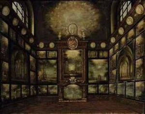Interior Of A Picture Gallery In Dresden by Gabriel Ambrosius Donath