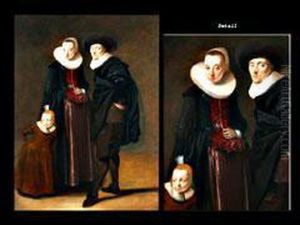Bildnis Eines Ehepaares Mit Kind by Gerrit van Donck