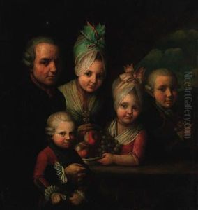 A Family Portrait Group by Guillaume Dominique Doncre
