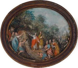 Moses Schlagt Wasser Aus Dem Felsen