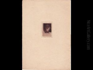 Visage D'une Jeune Femme by Auguste Donnay