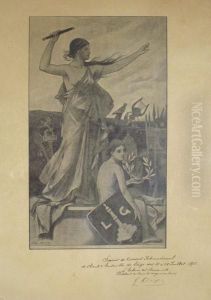 Le Chant. Allegorie by Auguste Donnay