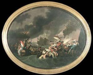 La Bataille De La Hogue by Benjamin Donisthorpe Donne