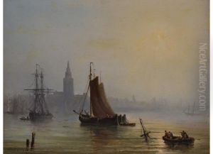 Segelschiffe Im Hafen by Desire Donny