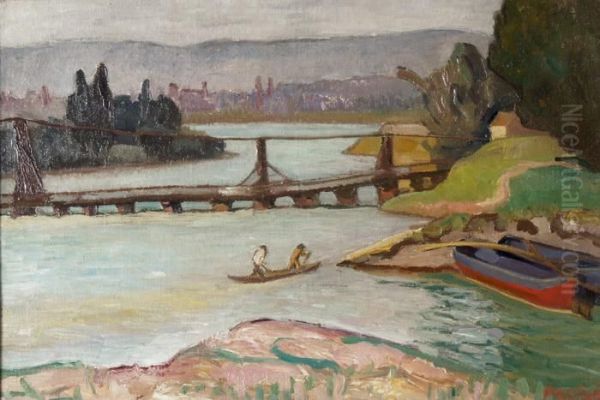Huninger Schiffbrucke - view 1