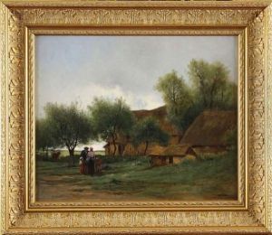 Ferme Normande A Yport by Charles Donzel