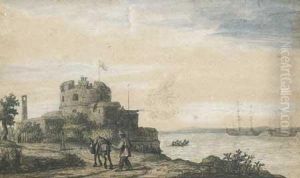 La Canonnade Du Fort Cotier by Lambert Doomer