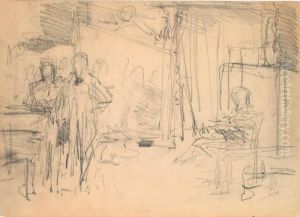 Pittore Nello Studio by Gustave Dore
