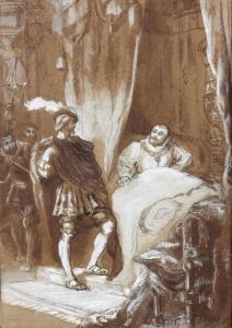 Illustration Presumee De Francois Ier Et Charles Quint by Gustave Dore