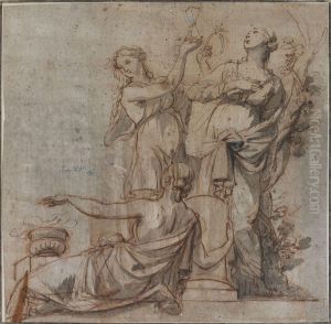 La Temperance, La Force Et La Prudence by Louis Dorigny