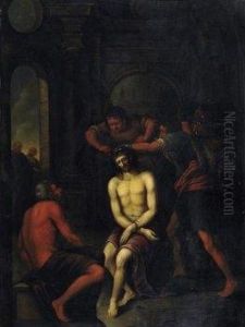 The Crowning With Thorns. Signed And Dated Bottom Right: Dorner P. 17 The Crowning With Thorns. Signed And Dated Bottom Right: Dorner P. 17
