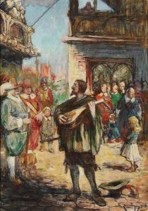 Luttspillende Gatemusikant 1903
