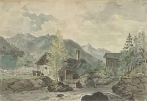 Die Pfannenschmiede Bei Fischbachau by Johann Jakob Ii Dorner