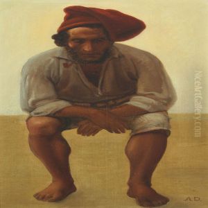 Portrait Of A Fisherman by Anton Laurids Johannes Dorph