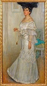 Elegante Dame In Eineminterieur by Ferdinand Dorsch