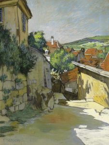 Street Square Near Pillnitz by Ferdinand Dorsch