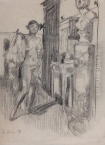Kohlezeichnung by Ferdinand Dorsch